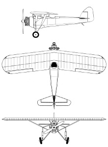 Plan 3 vues du Morane-Saulnier MS.315/MS.317