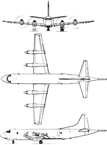 Plan 3 vues du Lockheed P-3 Orion