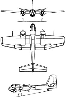 Plan 3 vues du SIPA S.1100