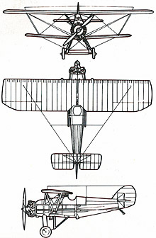 Plan 3 vues du Armstrong Whitworth  Siskin