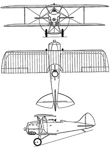 Plan 3 vues du Blériot-SPAD S.81