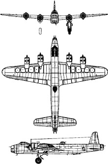 Plan 3 vues du Short S.29 Stirling