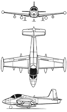 Plan 3 vues du BAC  Strikemaster
