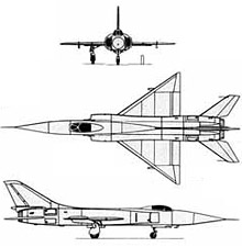 Plan 3 vues du Sukhoï Su-15  ‘Flagon’