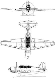 Plan 3 vues du Sukhoï Su-2