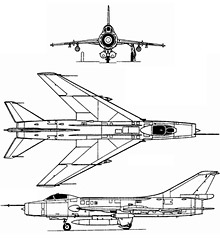 Plan 3 vues du Sukhoï Su-7  'Fitter'