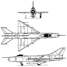 Plan 3 vues du Sukhoï Su-9  ‘Fishpot’