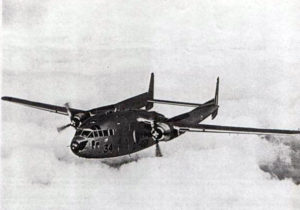Le C-119G belge CP-34 au-dessus des nuages