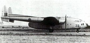 Le C-119 belge CP-22 sur la piste de Melsbroek