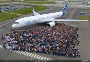 A350 prepare sont premier vol