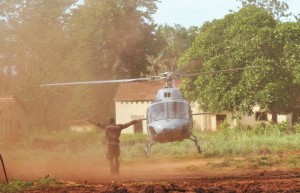 Fennec au décollage depuis la Centrafrique.